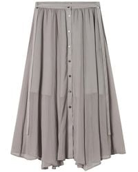 B+ AB - Jupe Longue Boutonnée À Design Plissé - Lyst