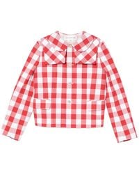 Comme des Garçons - Gingham Collared Jacket - Lyst