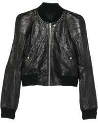 メンズ Rick Owens Alice Strobe レザージャケット ブラック | Lyst