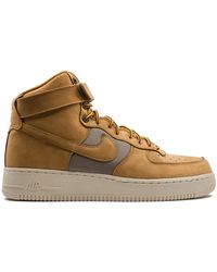 brown high top nikes