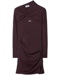 Off-White c/o Virgil Abloh - Off Stamp Twist-Detail Minidress - Lyst