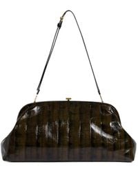 Alberta Ferretti - Eel-Skin Clutch Bag - Lyst