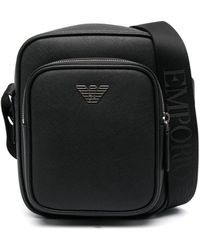 Emporio Armani - Leather Crossbody Bag - Lyst