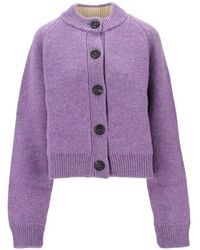 B.B. Wallace - Sherman Crew-Neck Button-Up Cardigan - Lyst