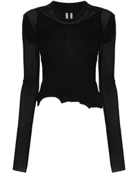 Rick Owens - Layered Ribbed Top - Lyst