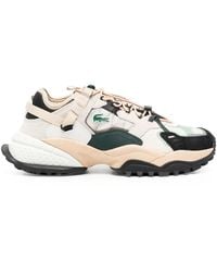 Lacoste - Logo-Patch Lace-Up Sneakers - Lyst