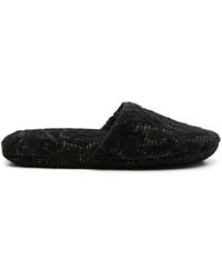 Versace - Barocco Cotton Blend Slippers - Lyst