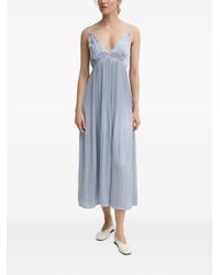 Résumé - Plisseekleid mit V-Ausschnitt - Lyst