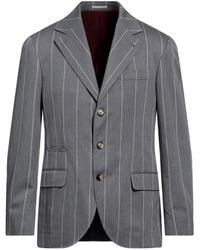 Brunello Cucinelli - Blazer a rayas diplomáticas - Lyst