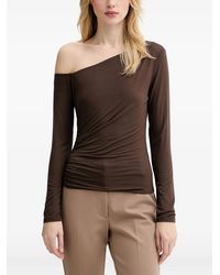 Guess - Kassade One-Shoulder Long-Sleeve Top - Lyst