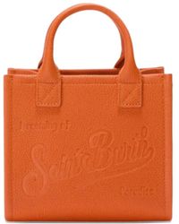 MC2 Saint Barth - Mini Sac À Main À Logo Embossé - Lyst