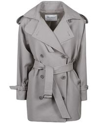 Max Mara - Double-Breasted Belted Coat - Lyst
