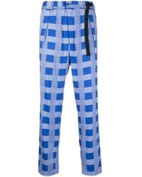 4SDESIGNS - Check-Print Trousers - Lyst