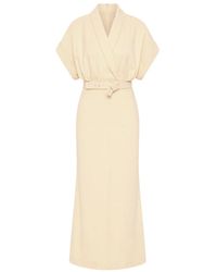 Rebecca Vallance - Rowan Midikleid mit Wickelgürtel - Lyst