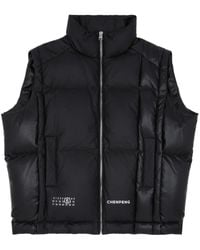 MM6 by Maison Martin Margiela - X Chen Peng Gefütterte Weste Mit Nummern-Logo - Lyst