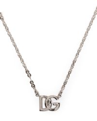 Dolce & Gabbana - Logo-plaque Chain Necklace - Lyst
