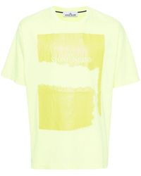 Stone Island - T-shirt Scratch Paint Two - Lyst