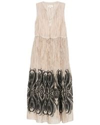 Psophia - Crinkled-Finish Maxi Dress - Lyst