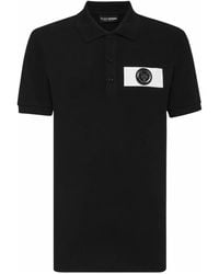Philipp Plein - Poloshirt Met Logopatch - Lyst