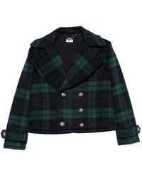 Liu Jo - Blazer Croisé À Carreaux - Lyst