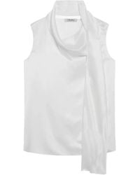 Max Mara - Blouse À Col Bénitier - Lyst