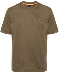 BOSS - T-Shirt mit Logo-Applikation - Lyst