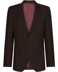 Dolce & Gabbana - Martini-fit Wool-silk Single-breasted Suit - Lyst