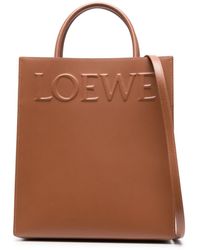 Loewe - Shopper Met Logo-reliëf - Lyst