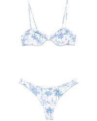 Mc2 Saint Barth - Bikini Mit Blumen-Print - Lyst
