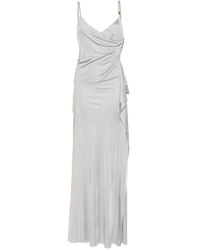 Versace - Sleeveless Draped Gown - Lyst