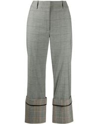 Monse - Checked Wide-leg Trousers - Lyst