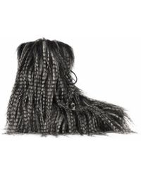 Gcds - Faux-Fur Ankle Boots - Lyst