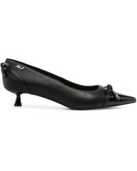 KARL LAGERFELD - Escarpins Pointus Pasha À Détail De Nœud - Lyst