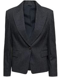 Brunello Cucinelli - Tailored Single-Breasted Blazer - Lyst