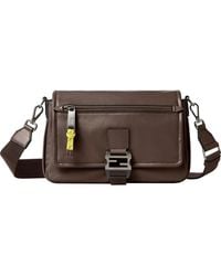 Fendi - Flux Leather Messenger Bag - Lyst