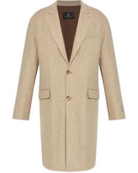 Etro - Wollen Jas Met Drie Knopen - Lyst