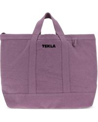 Tekla - Logo-Print Tote Bag - Lyst