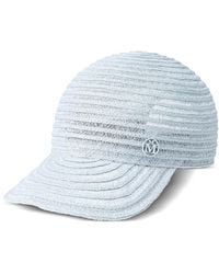 Maison Michel - Tiger Straw Baseball Cap - Lyst