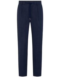 N.Peal Cashmere - Pantalon Atrani À Lien De Resserrage - Lyst