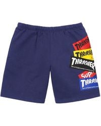 Supreme - Pantalones cortos de deporte con logo de x Thrasher - Lyst