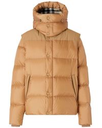 Burberry - Hooded Down Jacket - Lyst