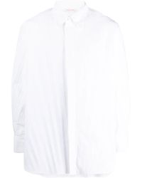 Valentino Garavani - Pleated Long-Sleeve Shirt - Lyst