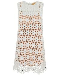MICHAEL Michael Kors - Floral Appliqué Dress - Lyst