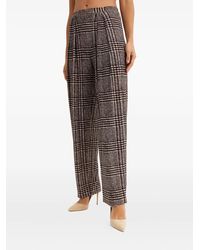 Norma Kamali - Pantalones con motivo pied de poule - Lyst