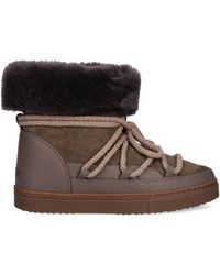Inuikii - Fleece-Trim Lace-Up Boots - Lyst