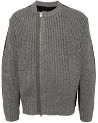 CROQUIS - Side Placket Splicing Cardigan - Lyst