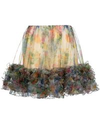Viktor & Rolf - Blooming Summer Frill Mini Skirt - Lyst