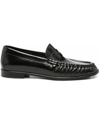 Poeve - Penny-Slot Ruched Loafers - Lyst