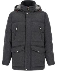 Brunello Cucinelli - Quilted Wool Parka - Lyst
