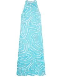 PUCCI - Abito Con Stampa Labirinto - Lyst